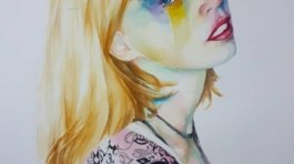 Mikayla
Aquarelle et encre sur papier
29,7 × 42 cm
2019